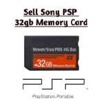 Sony PSP 32GB Memory Stick Pro Duo – official PSP memory card front view